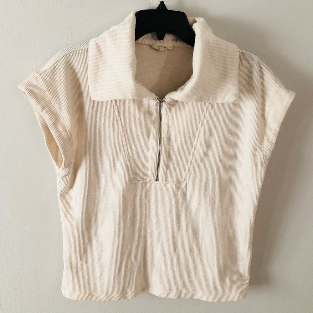 Promesa Ribbed Zip-Front Top - Picture 4 of 7